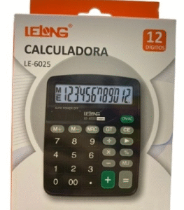 CALCULADORA DE MESA LELONG LE-6025 12 DIGITOS