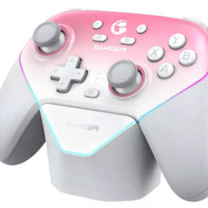 CONTROLE GAMESIR SUPER NOVA SEM FIO PARA PC SWITCH IOS ANDROID CELULAR HALL EFFECT ANTI DRIFT RGB ROSA