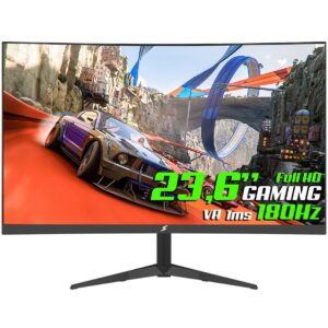 MONITOR GAMER SUPERFRAME PRECISION ULTRA V3, 23.6 POL, CURVO, FULL HD, VA, 1MS, 180HZ, RGB, FREESYNC/G-SYNC, HDMI/DP, SF