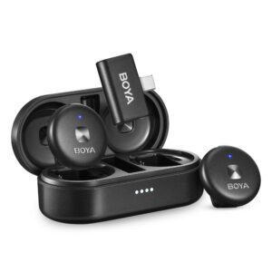 MICROFONE SEM FIO BOYA OMIC TIPO C LAPELA PRETO