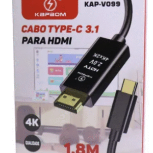 CABO USB TIPO C 3.1 PARA HDMI KAPBOM 1.8M 4K KAP-V099