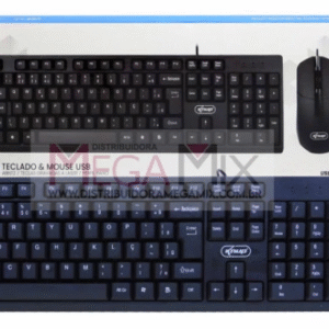 KIT TECLADO E MOUSE COM FIO USB KNUP KP-TE149