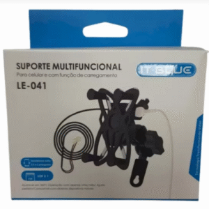 SUPORTE DE SMARTPHONE COM USB PARA MOTO IT-BLUE LE-041