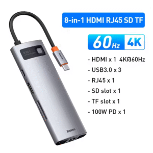ADAPTADOR TYPE C PARA HDMI 8 IN 1 BASEUS
