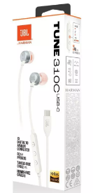 FONE DE OUVIDO JBL TUNE 310C USB-C JBLT310CWHTAM