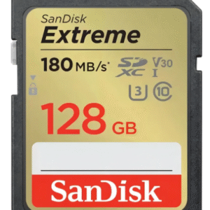 SANDISK CARTÃO DE MEMÓRIA EXTREME 128GB  SDXC V30 4K 180MBS