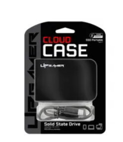 SSD EXTERNO CLOUD CASE UP GAMER, 512GB, USB-C 3.0/2.0, ATÉ 400MB/S, UPCLDC-256G