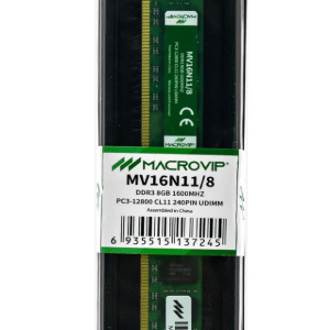 MEMÓRIA RAM PARA PC MACROVIP DDR3 8GB 1600MHZ MV16N11/8
