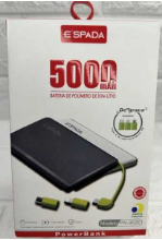 POWER BANK BATERIA EXTERNA 500MAH ESPADA PN-952E
