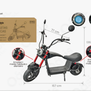 SCOOTER ELETRICA TOMATE 900W 45KM OIH-6725