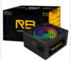 FONTE BRX GAMER RAINBOW, 850W, PFC ATIVO, 80 PLUS BRONZE, RGB, PRETO, ATX, BRX0725971 COR:PRETO;VOLTAGEM:127/220V