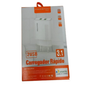 CARREGADOR RÁPIDO 2USB Y52-3 TIPO C H'MASTON