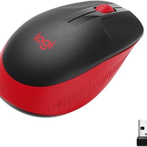 MOUSE SEM FIO LOGITECH M190 VERMELHO