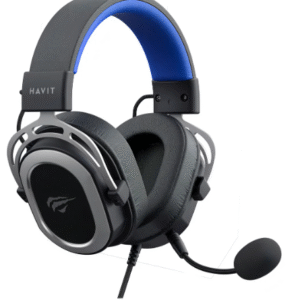 HEADSET GAMER HAVIT GAMENOTE H2008D MIC REMOVÍVEL PRETO/AZUL COR AZUL