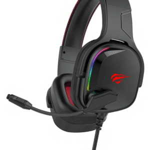 FONE DE OUVIDO OVER-EAR GAMER HAVIT GAMENOTE H2022U PRETO COM LUZ RGB LED