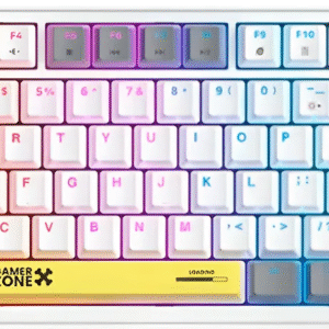 TECLADO GAMER ONIKUMA G58 MECÂNICO SWITCH BROWN US BRANCO