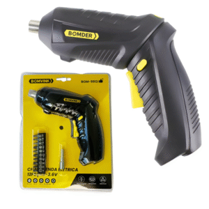 CHAVE DE FENDA ELETRICA BOM-9913 BOMVINK 12 PECAS RECARREGAVEL