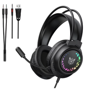 HEADSET GAMER PROFISSIONAL ONIKUMA X92 RGB PRETO