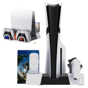 BASE CARREGADOR COOLER PARA PS5 PS5 SLIM E PRO COM PORTAS USB 29 CM X 29 CM TP5-3536B