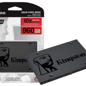 SSD SATA 3.0 6GB/S 960GB INTERNO KINGSTON A400 SA400S37/960G LEITURA ATÉ 500MB/S E GRAVAÇÃO ATÉ 450MB/S COR PRETO