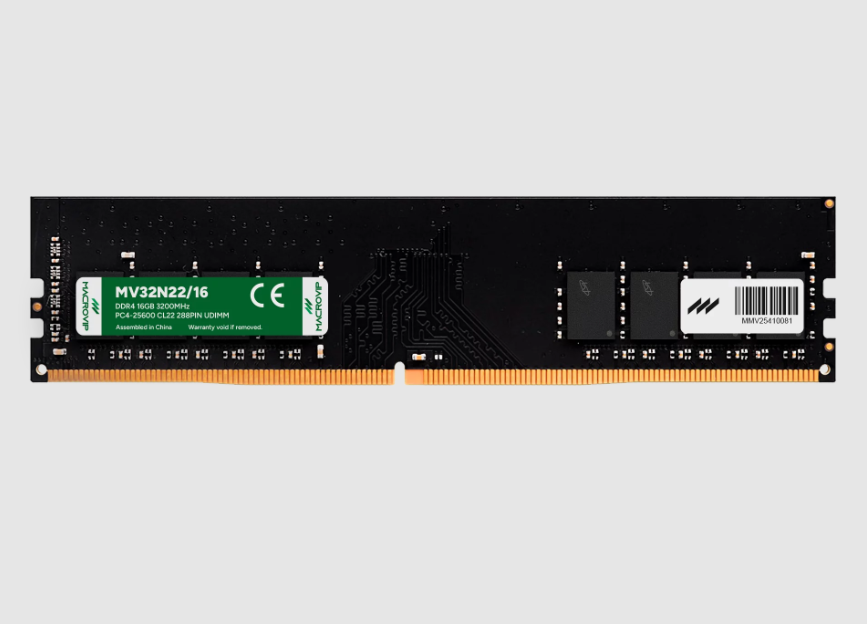 MEMÓRIA RAM PARA PC MACROVIP DDR4 16GB 3200MHZ – MV32N22/16