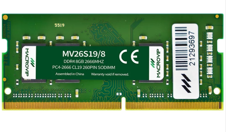 MEMÓRIA RAM PARA NOTEBOOK MACROVIP DDR4 8GB 2666MHZ MV26S19/8