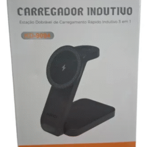 CARREGADOR POR INDUÇAO DOBRAVEL  KAIDI 3 EM 1 KD-9094