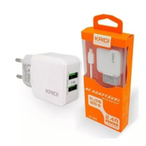 KIT CARREGADOR PARA V8 RAPIDO COM 2USB  KAIDI