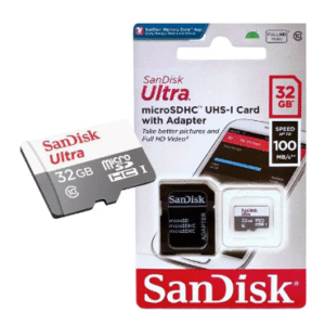 CARTAO DE MEMORIA MICRO SD 32GB 100MB S ULTRA COM ADAPTADOR SD SANDISK
